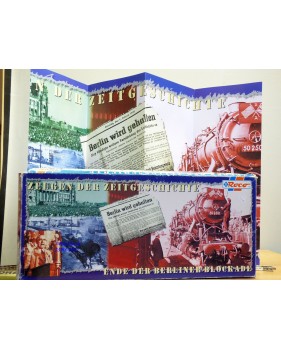 ROCO  43145, coffret commémoratif blocus de Berlin , 1 loco et 4 wagons "  Berlin Blockade "  DR  neuf   BO