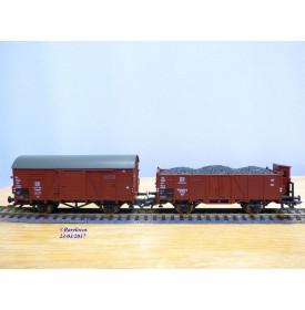 ROCO  43145, coffret commémoratif blocus de Berlin , 1 loco et 4 wagons "  Berlin Blockade "  DR  neuf   BO