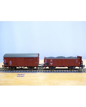 ROCO  43145, coffret commémoratif blocus de Berlin , 1 loco et 4 wagons "  Berlin Blockade "  DR  neuf   BO