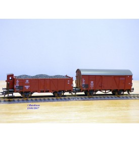 ROCO  43145, coffret commémoratif blocus de Berlin , 1 loco et 4 wagons "  Berlin Blockade "  DR  neuf   BO