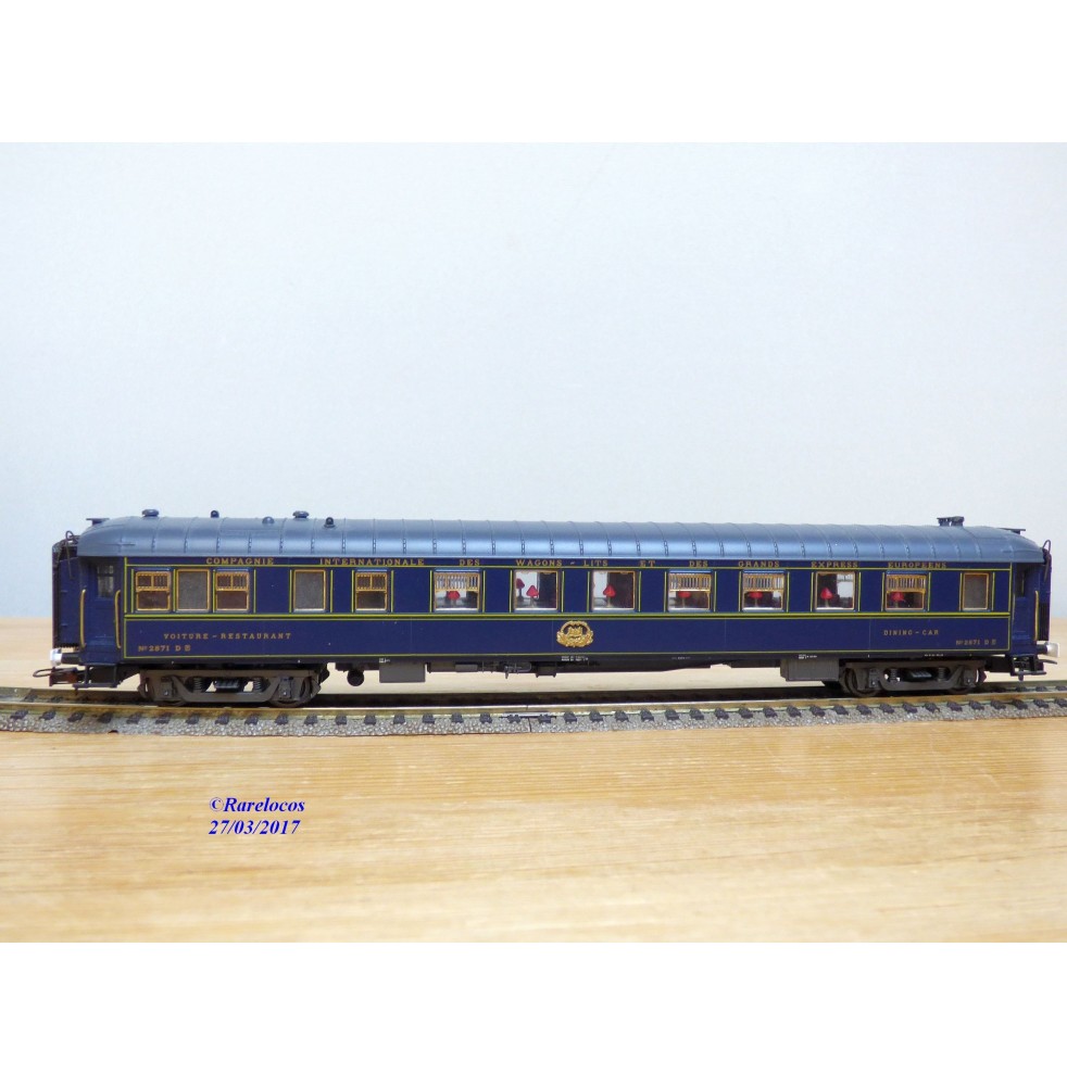 RIVAROSSI  véro 3631,  voiture restaurant CIWL VR N° 2871  V.S.O.E.   BO
