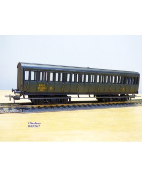 SMCF ???,  voiture de 2 Cl. courte à bogies   SNCF  BO