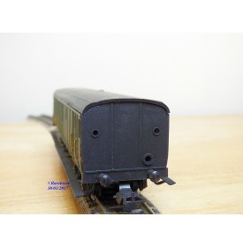 SMCF ???,  voiture mixte de 2 Cl. et fourgon courte B4Dt  à bogies   SNCF  BO