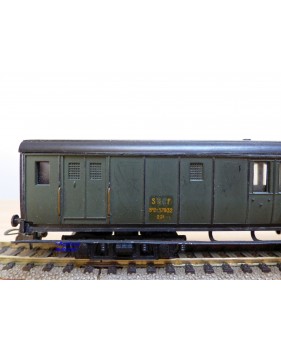 SMCF ???,  voiture mixte de 2 Cl. et fourgon courte B4Dt  à bogies   SNCF  BO