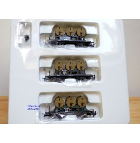BRAWA 2090, coffret de 3 wagons latrines K.W.Stb.   neuf    BO
