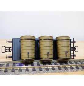 BRAWA 2090, coffret de 3 wagons latrines K.W.Stb.   neuf    BO