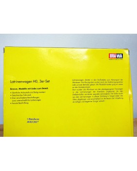 BRAWA 2090, coffret de 3 wagons latrines K.W.Stb.   neuf    BO