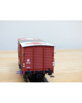 BRAWA 48217, coffret de 3 wagons ambulances type G 10 SBB    neuf    BO