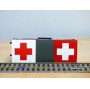 BRAWA 48217, coffret de 3 wagons ambulances type G 10 SBB    neuf    BO