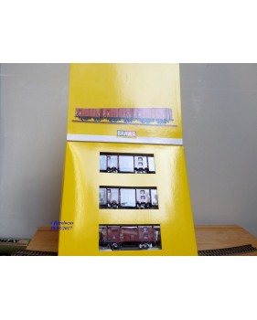 BRAWA 48217, coffret de 3 wagons ambulances type G 10 SBB    neuf    BO