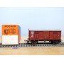 POCHER 310 / 2, rare wagon couvert type F  avec feu de fin de convoi  FS   neuf  BO
