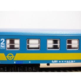 FUGgERth 2105, voiture  2 Cl.  type Bh  GySEV  neuf    BO