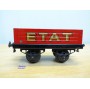 HORNBY ???, wagon tombereau rouge ETAT chargé 