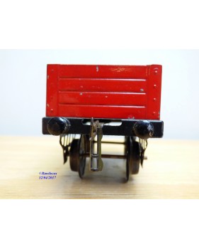 HORNBY ???, wagon tombereau rouge ETAT chargé 