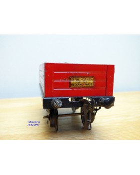 HORNBY ???, wagon tombereau rouge ETAT chargé 