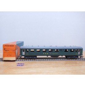 POCHER  208 / 2, voiture grandes lignes  type A 4 SBB   neuf   BO
