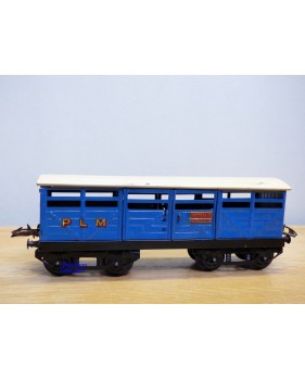 HORNBY ???, wagon tombereau rouge ETAT chargé 