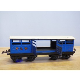 HORNBY ???, wagon tombereau rouge ETAT chargé 