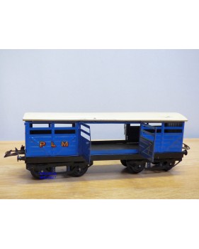 HORNBY ???, wagon tombereau rouge ETAT chargé 