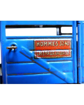 HORNBY ???, wagon tombereau rouge ETAT chargé 