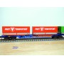 ROCO 47101, couplage porte conteneurs type Sggmrss 715 88  Kombiwaggon  HANGARTNER  FREY TRANSPORT  DB     Neuf    BO