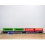 ROCO 47101, couplage porte conteneurs type Sggmrss 715 88  Kombiwaggon  HANGARTNER  FREY TRANSPORT  DB     Neuf    BO