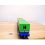 ROCO 47101, couplage porte conteneurs type Sggmrss 715 88  Kombiwaggon  HANGARTNER  FREY TRANSPORT  DB     Neuf    BO
