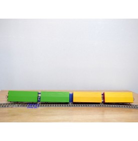ROCO 47101, couplage porte conteneurs type Sggmrss 715 88  Kombiwaggon  HANGARTNER  FREY TRANSPORT  DB     Neuf    BO