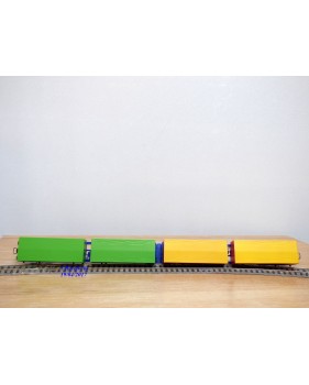 ROCO 47101, couplage porte conteneurs type Sggmrss 715 88  Kombiwaggon  HANGARTNER  FREY TRANSPORT  DB     Neuf    BO