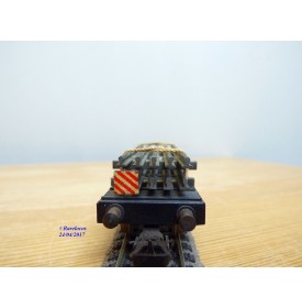 POCHER 159,  wagon plat chargé de rails  FS   BO