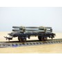 POCHER 159,  wagon plat chargé de rails  FS   BO