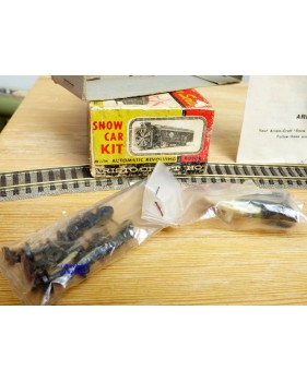 ARISTOCRAFT / POCHER  ???, très rare  chasse neige hélicoïdal à bogies en kit  neuf  BO