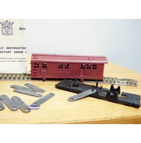 ARISTOCRAFT / POCHER  ???, très rare  chasse neige hélicoïdal à bogies en kit  neuf  BO