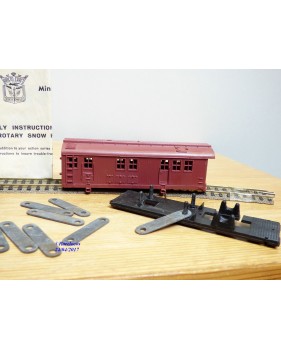 ARISTOCRAFT / POCHER  ???, très rare  chasse neige hélicoïdal à bogies en kit  neuf  BO