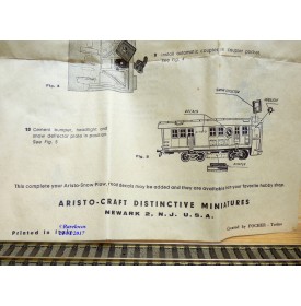 ARISTOCRAFT / POCHER  ???, très rare  chasse neige hélicoïdal à bogies en kit  neuf  BO