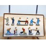 Märklin métal 404 Gc , coffret de 10 personnages ouvriers de la voie BO