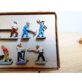 Märklin métal 404 Gc , coffret de 10 personnages ouvriers de la voie BO