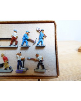 Märklin métal 404 Gc , coffret de 10 personnages ouvriers de la voie BO