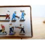 Märklin métal 404 Gc , coffret de 10 personnages ouvriers de la voie BO