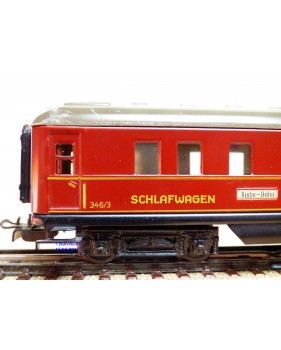 Märklin 346/ 3  (4010 ), voiture lits  (Schürzenwagen )  DSG