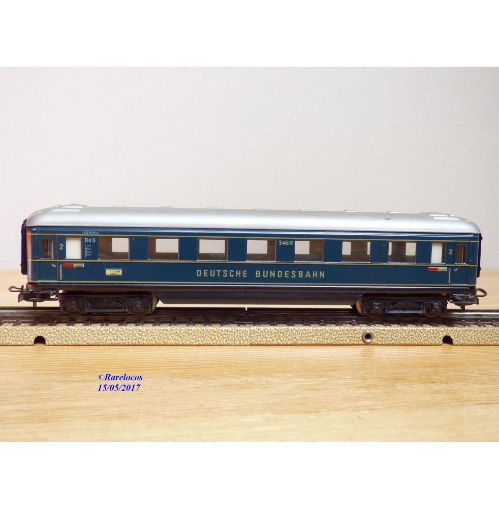 Märklin 4032 voiture grandes lignes A4ümg à feux de fin de convoi 1 Kl. DB BO