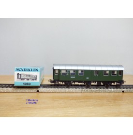 MÄRKLIN  4080,  voiture mixte  2 Kl. / fourgon à 3 essieux type BD3yge    DB     BO 
