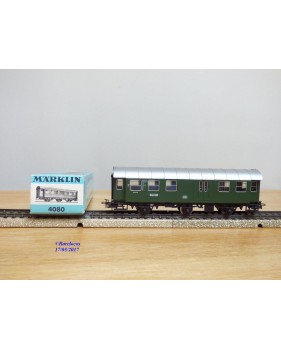 MÄRKLIN  4080,  voiture mixte  2 Kl. / fourgon à 3 essieux type BD3yge    DB     BO 