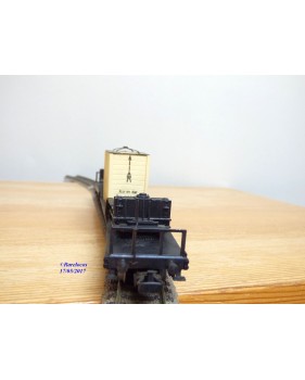 Märklin métal 4617 Wagon surbaissé EVS DB BO