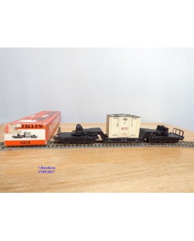 Märklin métal 4617 Wagon surbaissé EVS DB BO