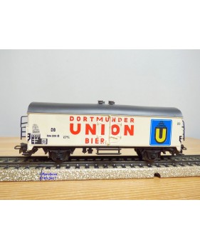 Märklin 4634, wagon couvert réfrigérant pour transport de bière type Tehs 50   DB    BO