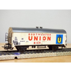 Märklin 4634, wagon couvert réfrigérant pour transport de bière type Tehs 50   DB    BO