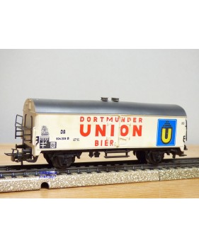 Märklin 4634, wagon couvert réfrigérant pour transport de bière type Tehs 50   DB    BO