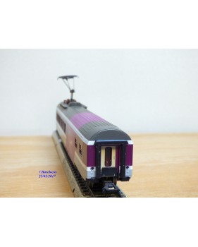 MÄRKLIN   4125 . 10,  voiture restaurant à pantographe  WRm " Le Buffet Suisse "   SBB   BO