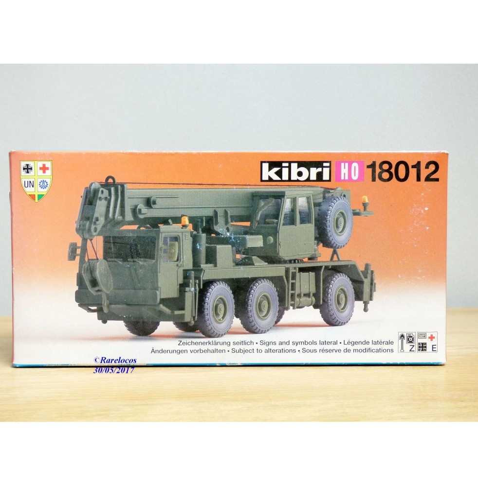 KIBRI  "echt " 18012, Kit camion grue militaire LIEBHERR  LTM 1050/3   Neuf  BO  1/87 HO